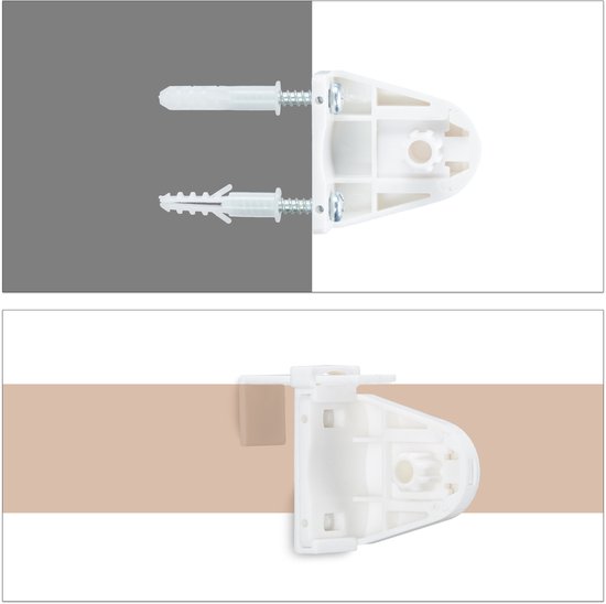 relaxdays 3 x store enrouleur thermique blanc - isolant - sans perçage - occultant - 70x160cm