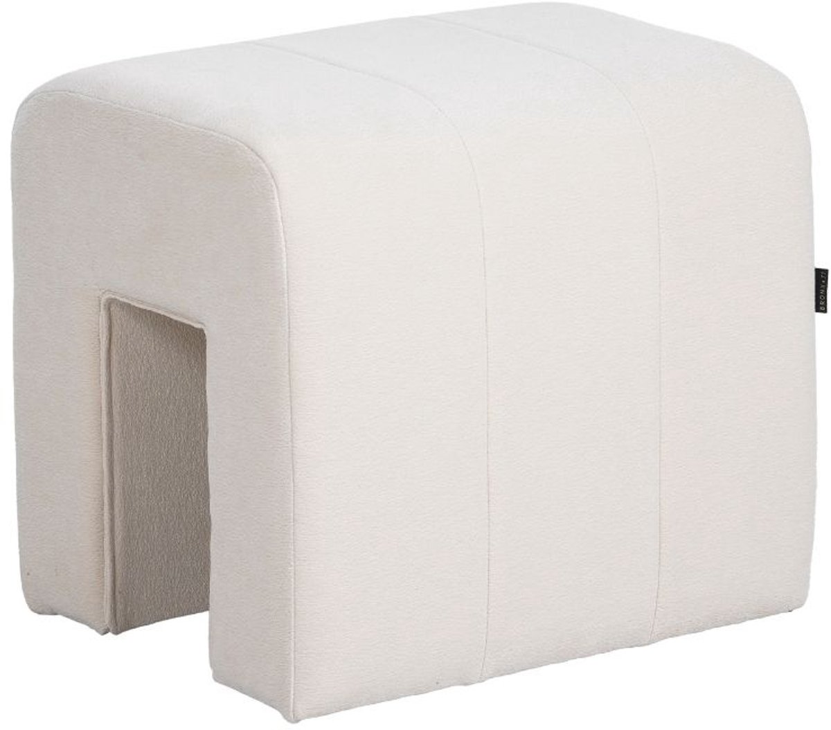 Bronx71® Modulaire hocker Seth chenille off white