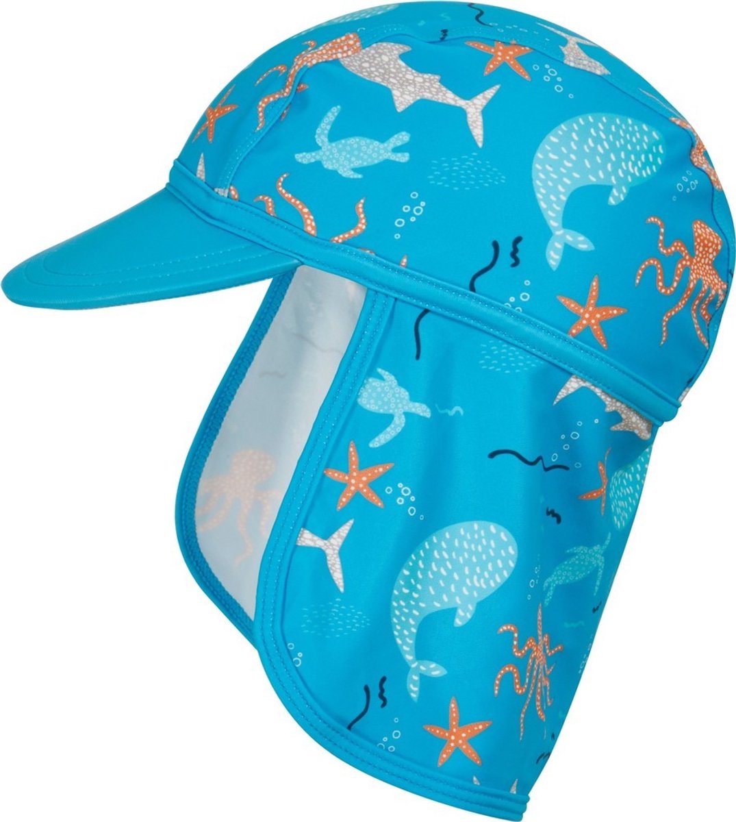 Playshoes Kinder UV-Schutz Muetze Meerestiere -49cm Tuerkis