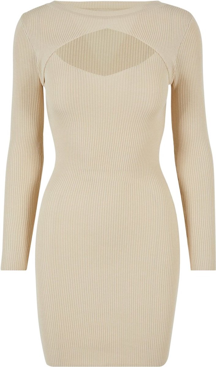 Urban Classics Cut Out Kokerjurk 5XL Beige