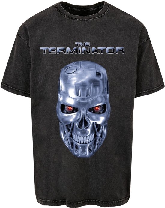 T-Shirt Merchcode Terminator I'Ll Be Back Oversize Tee MC1096 Black-L