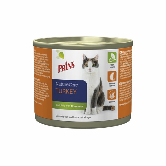 Prins NatureCare Cat Turkey 6x0,2kg