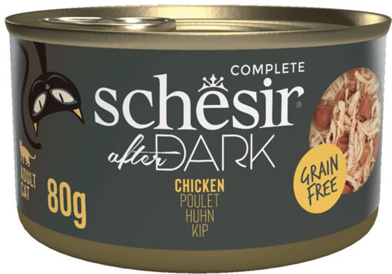 Schesir After Dark Bouillon Kip - 12 x 80 gr - Voordeelverpakking
