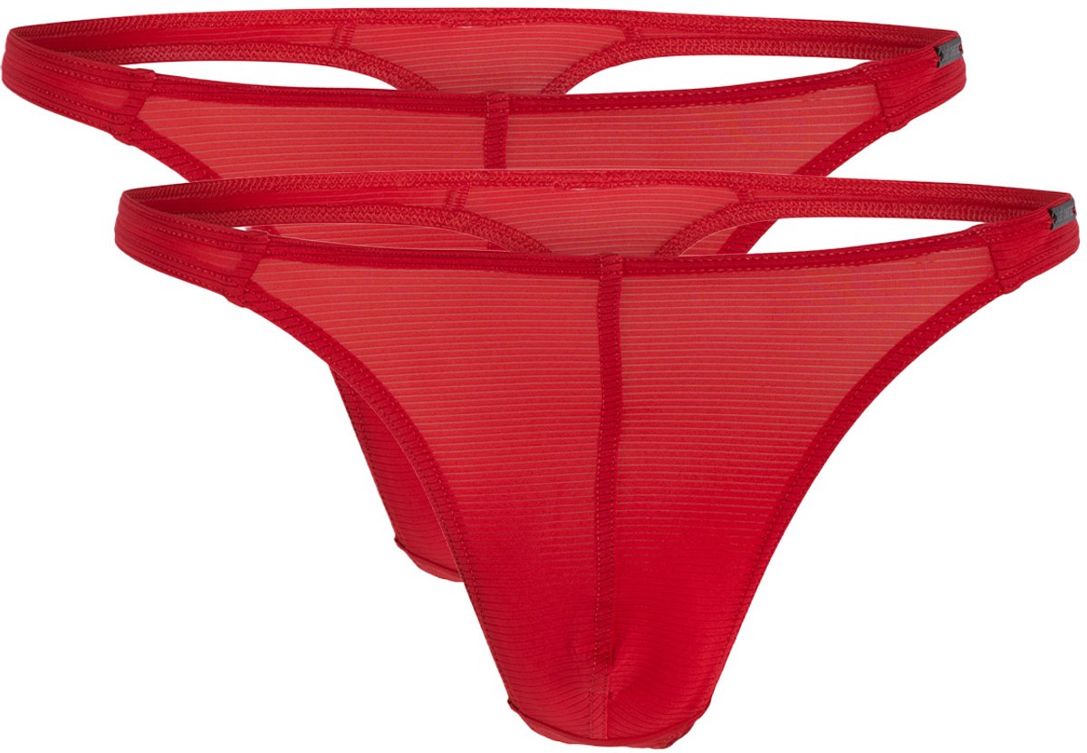 olaf benz Heren string 2 pack RED1201