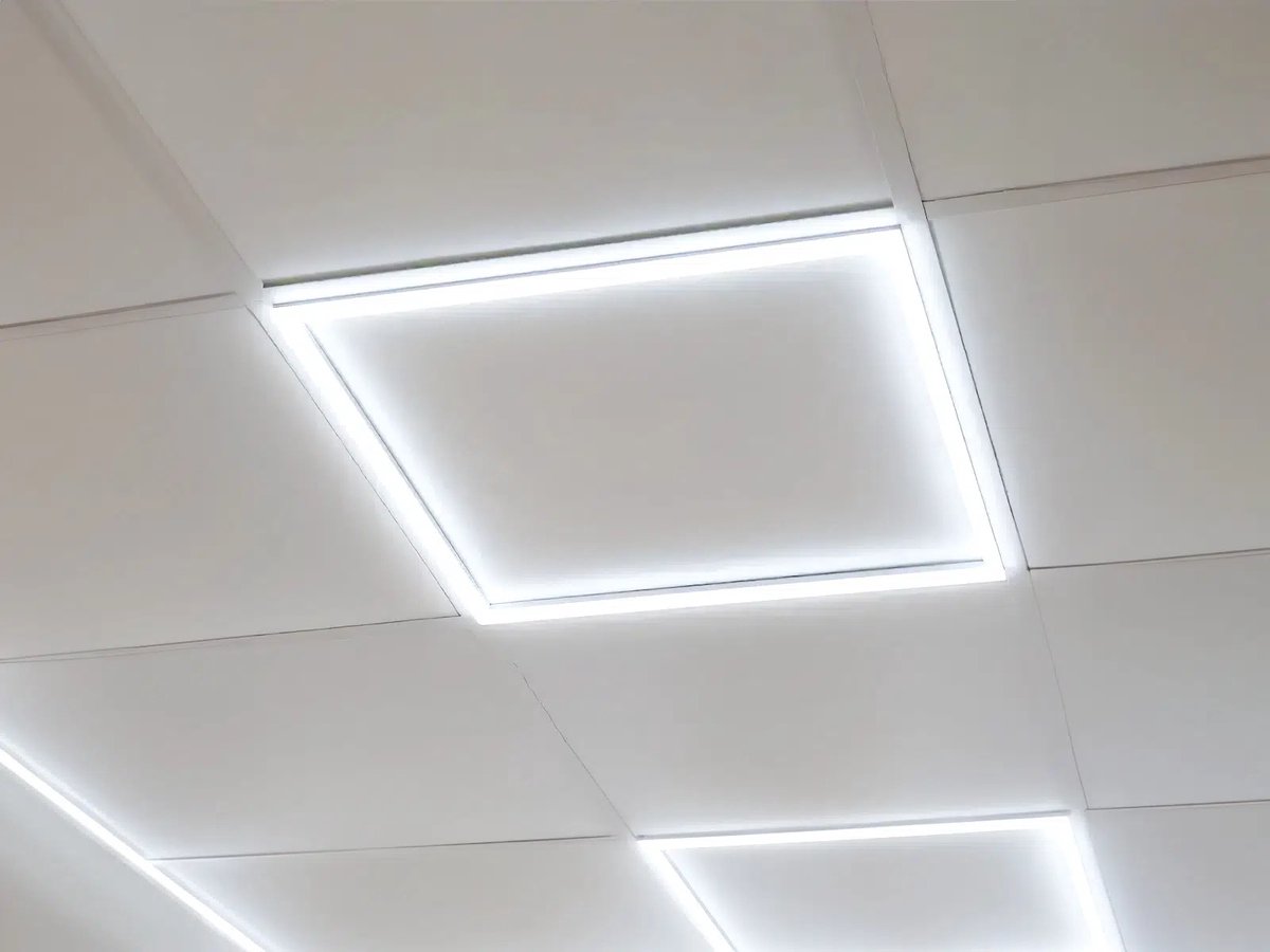 LED Paneel Hollow Wit - Dimbaar - 60x60cm - Set van twee stuks - 36W Instelbare lichtkleur Warmwit tot Koudwit (CCT) - 100lm/W - Duurzaam en Energiebesparend