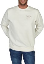 riverso Heren trui RIVJamie regular fit Wit 3XL Ronde Hals Volwassenen Sweatshirt zonder capuchon