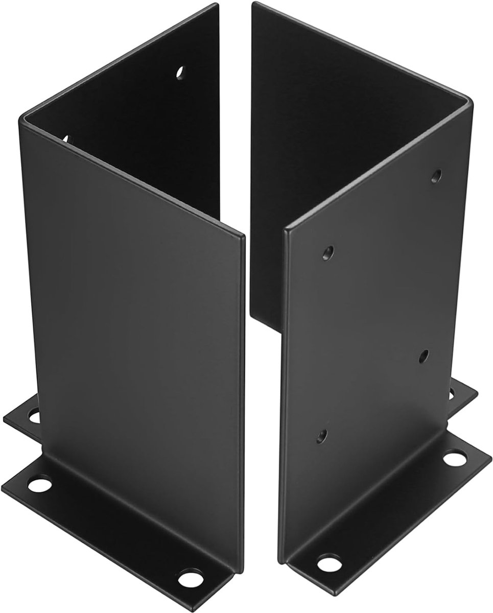 paaldragers - schroefhulzen - dekpaalbasis - paalhouders - 100x100mm - 2 stuks
