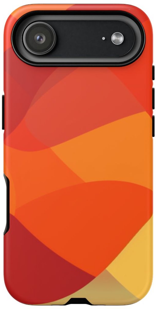 Warme Abstracte Overlappende Vormen – Telefoonhoesje Geschikt voor iPhone 17 Air
