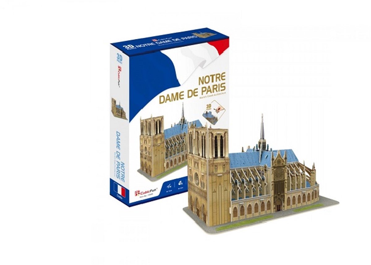 Puzzle 3D Katedra Notre Dame 53 elementów