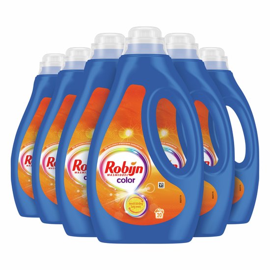 Robijn Vloeibaar Wasmiddel - Color - 6 x 20 wasbeurten