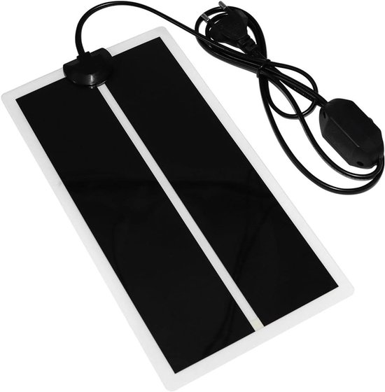 LUXBIRD Zaailing-Verwarmingsmat met thermostaatregelaar, IP67 waterdicht, 25 x 50 cm, automatische temperatuurregeling (21W verwarmingsmat thermostaatregelaar
