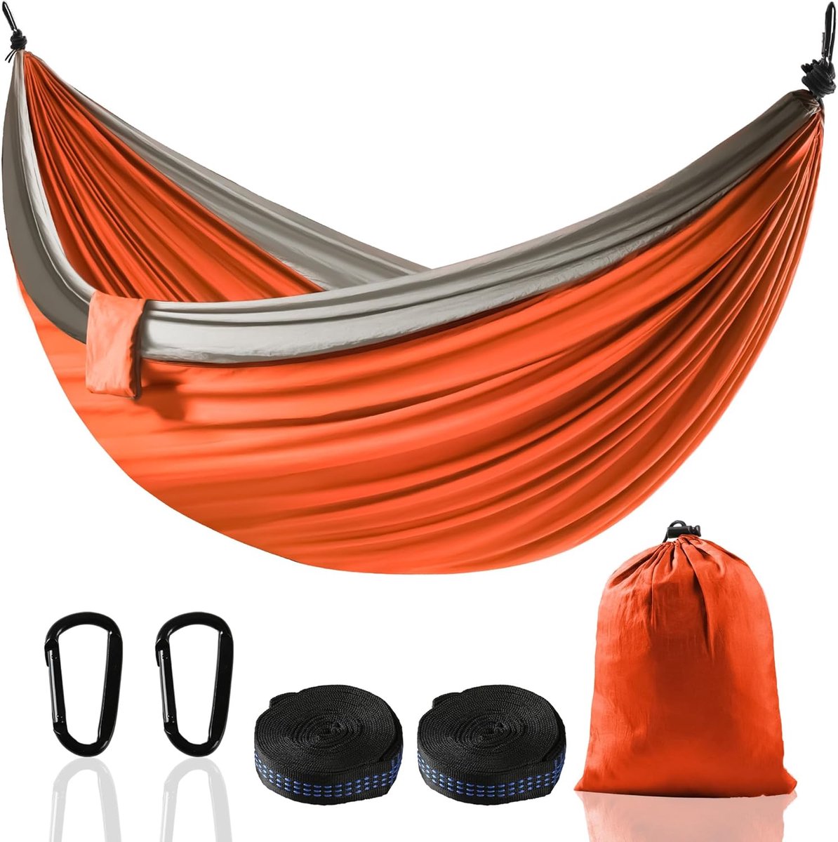 Hangmat XXL 2 Personen - Opvouwbaar & Draagbaar - Perfect voor Tuin, Camping, Reizen en Binnen