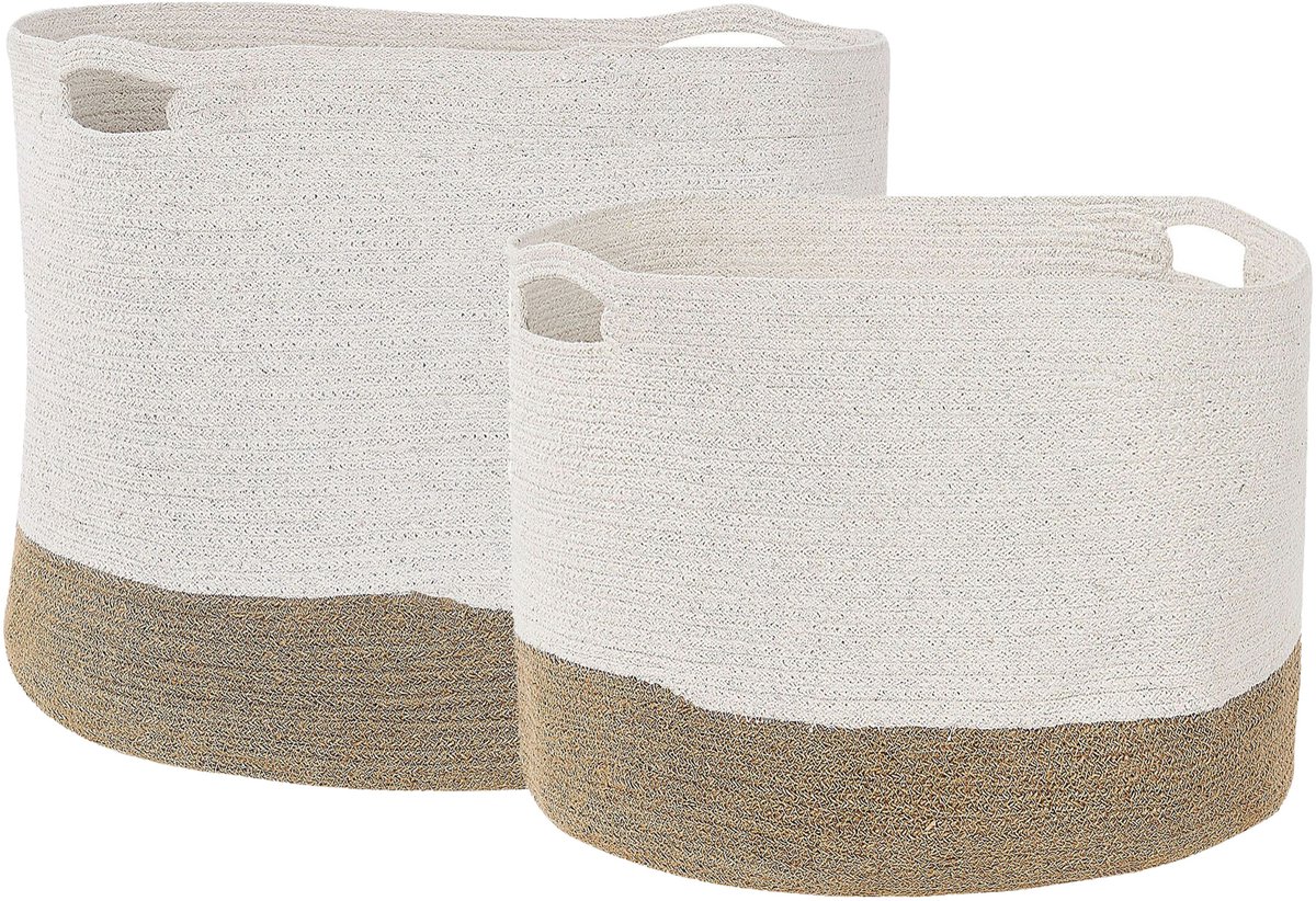 BELIANI KAHAN - Mand - Lichtbeige - Katoen