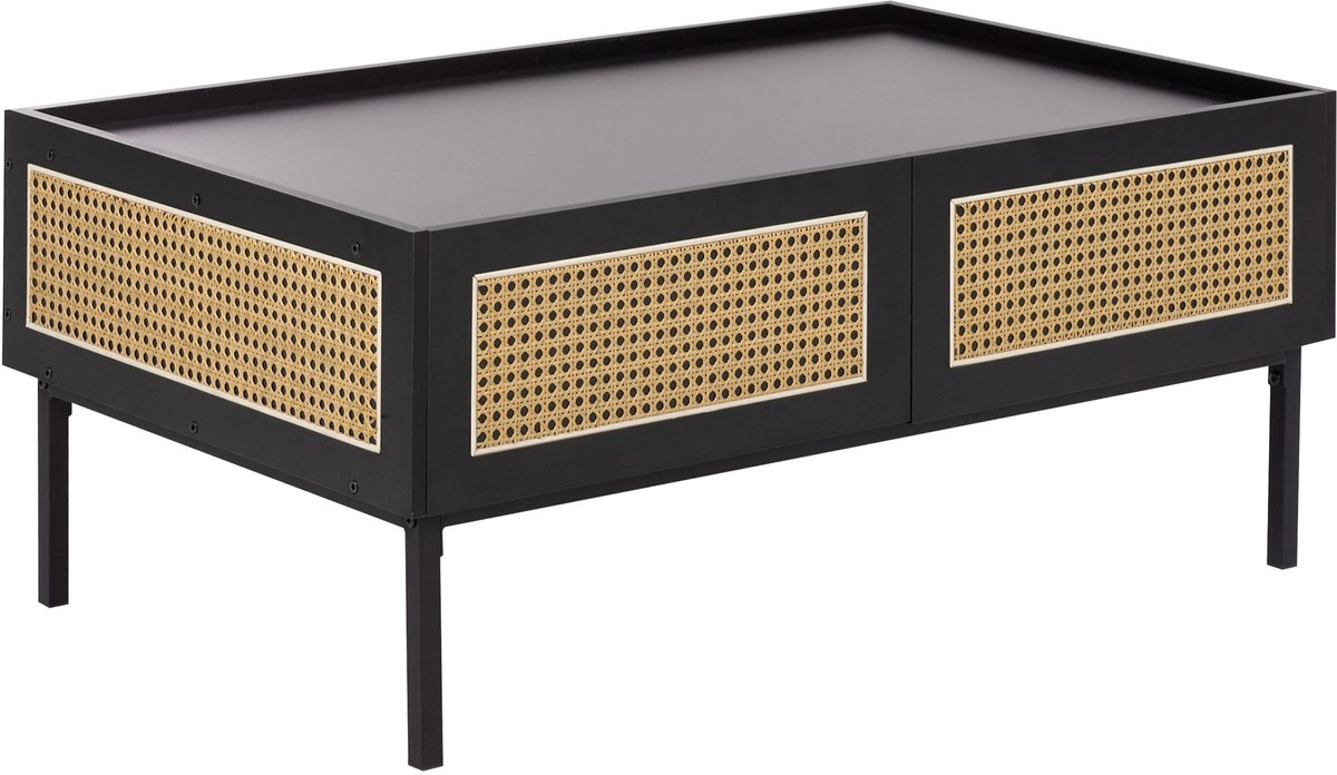 Beliani CULLEN - Salontafel - Zwart - MDF