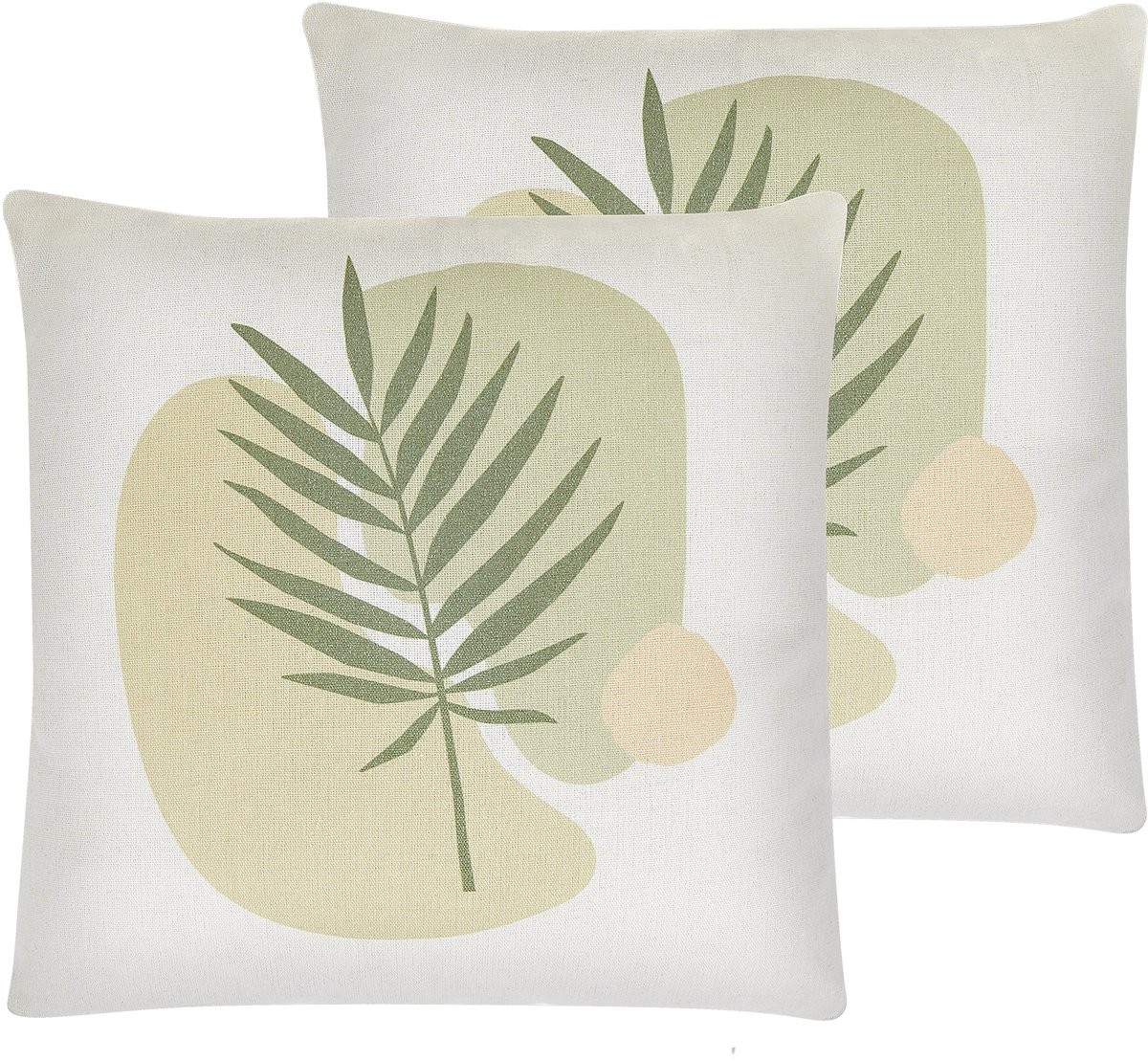 MICROSORUM - Sierkussen set van 2 - Groen - 45 x 45 cm - Polyester