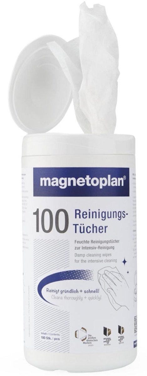 Magnetoplan whiteboard reinigingsdoekjes, 100 stuks