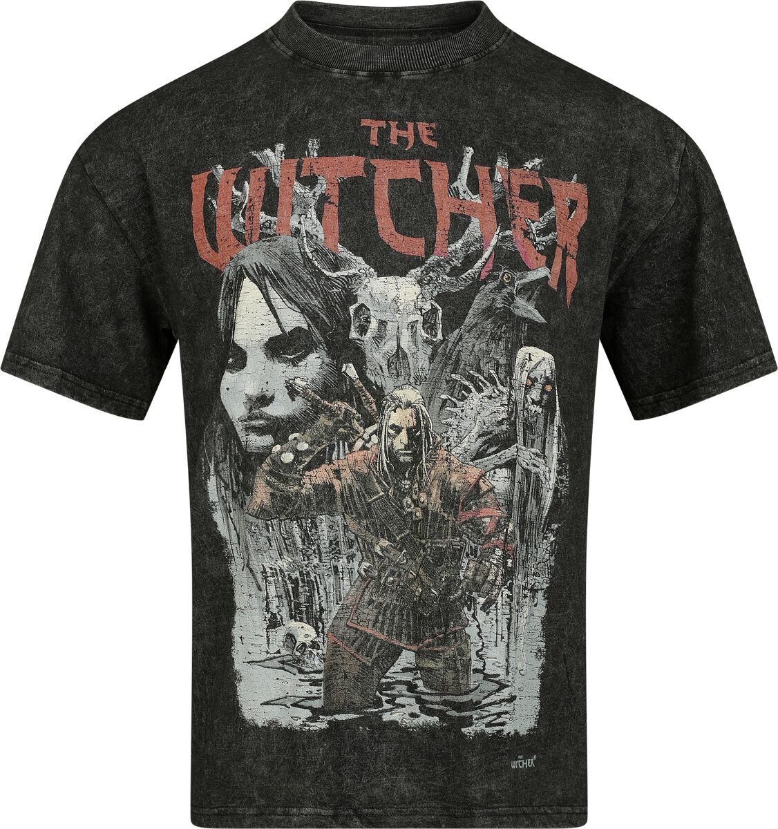 The Witcher The Witcher Heren T-shirt - zwart - L