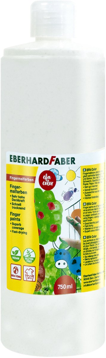 EBERHARD FABER vingerverf, hemelsblauw, 750 ml