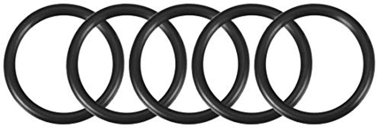 O-ring, nitrile, rubber, 34 mm x 42 mm x 4 mm, waterdichte afdichting, 5 stuks