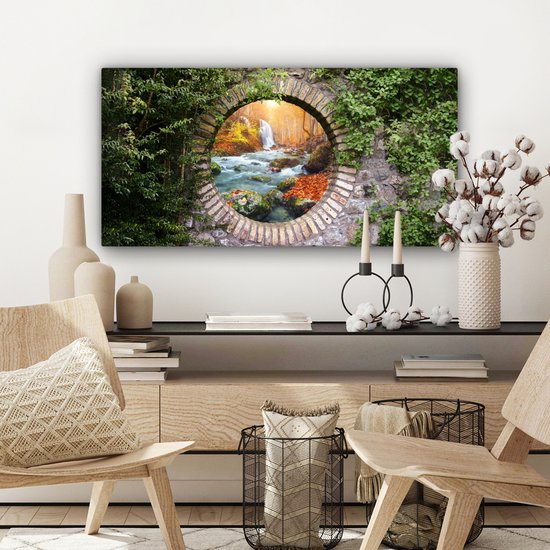 Goud Groen van ARTEO Schilderijen op canvas, behang en meer