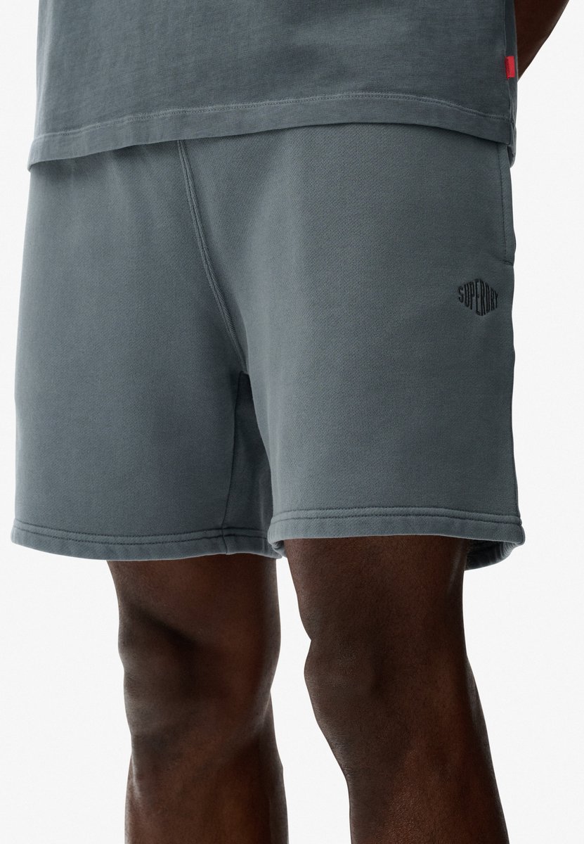Superdry Micro Logo Shorts Heren Korte broeken Blauw