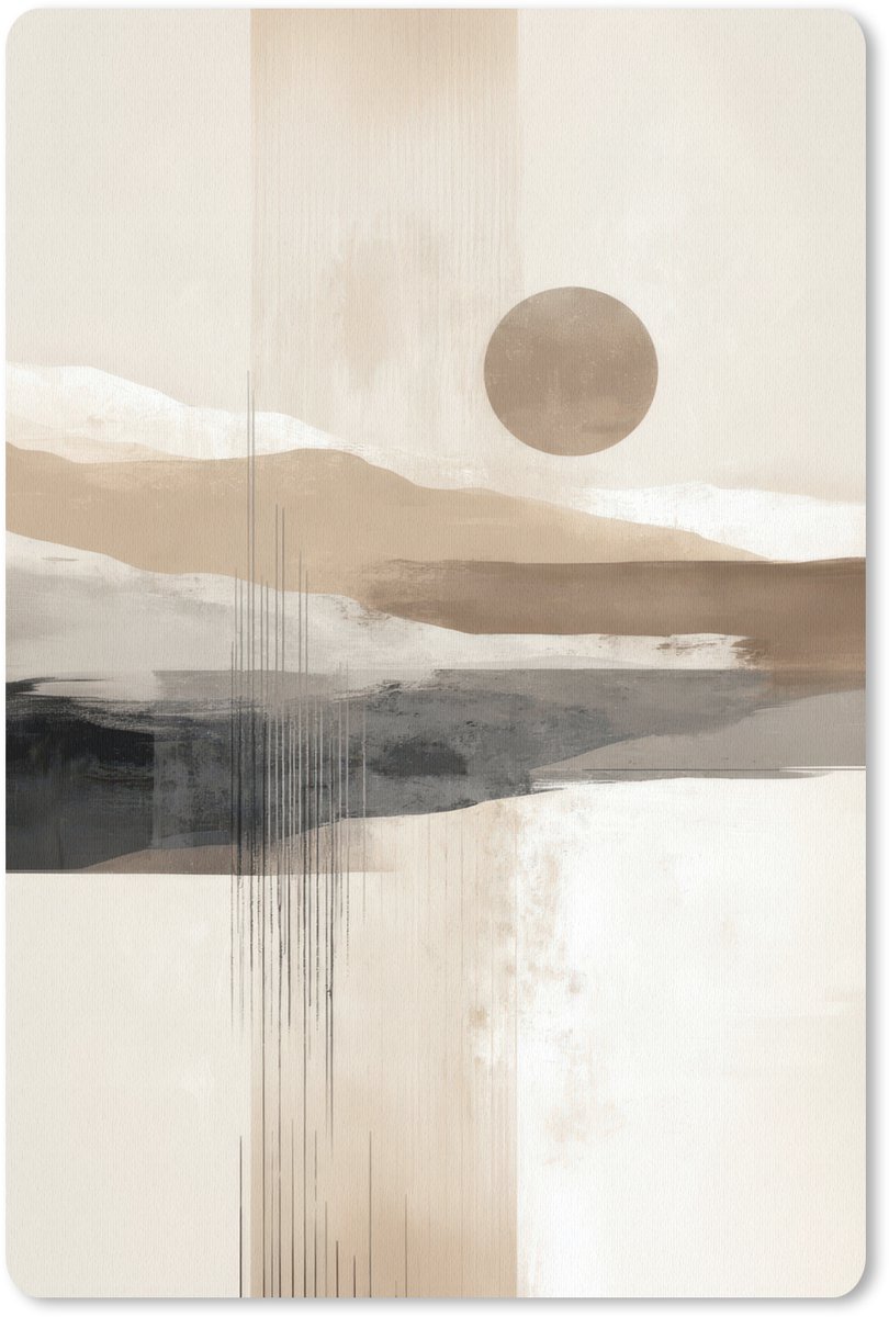 Muismat 18x27 cm - Mousepad Minimalistisch - Landschap - Dimensie - Muismatten