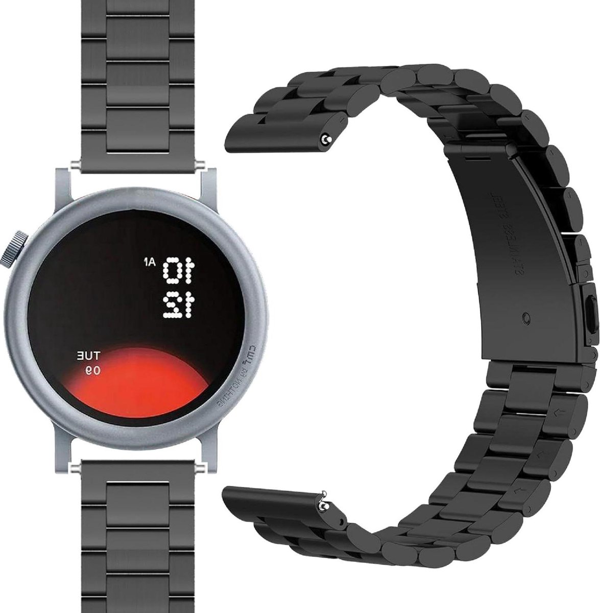 Roestvrij stalen horlogeband voor CMF Watch Pro 2 - zwart, slijtvast en lichtgewicht