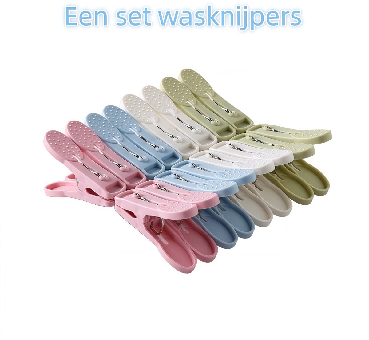 1 set - Wasknijpers - Geschikt voor thuis- en studentenhuizen - Kleding, handdoeken, sokken, ondergoed, enz. vastzetten zonder te markeren wasknijpers - 20 stuks - Diverse kleuren
