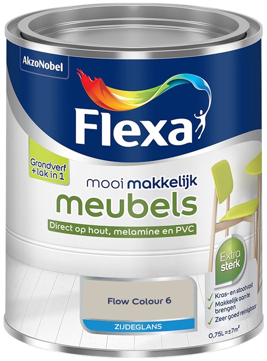 Flexa - Mooi Makkelijk Meubels Zijdeglans - Flow Colour 6 - Mengverf - 0.75 L