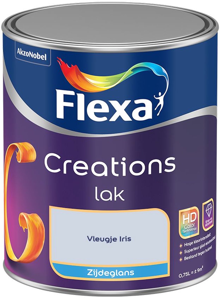 Flexa - Creations Lak Zijdeglans - Vleugje Iris - Mengverf - 0.75 L