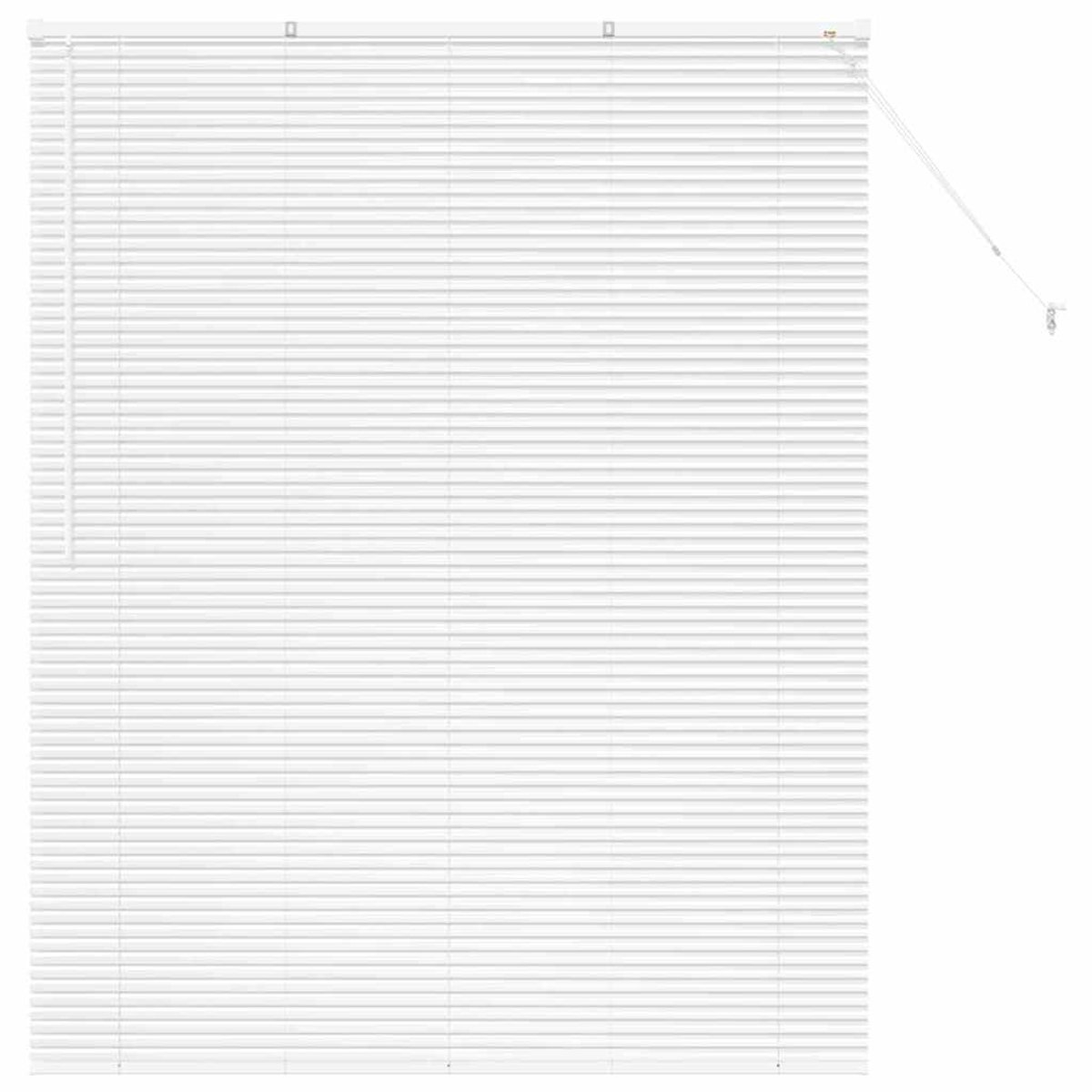 vidaXL - Venetiaanse - Jaloezieën - Wit - 175 - x - 140 - cm - Aluminium