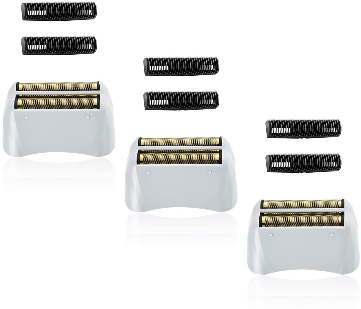 3-pack professionele scheermesjes en scheermesjes Geschikt voor Andis No.17150/17155/17200 scheerapparaat ProFoil Lithium vervangend "goud"