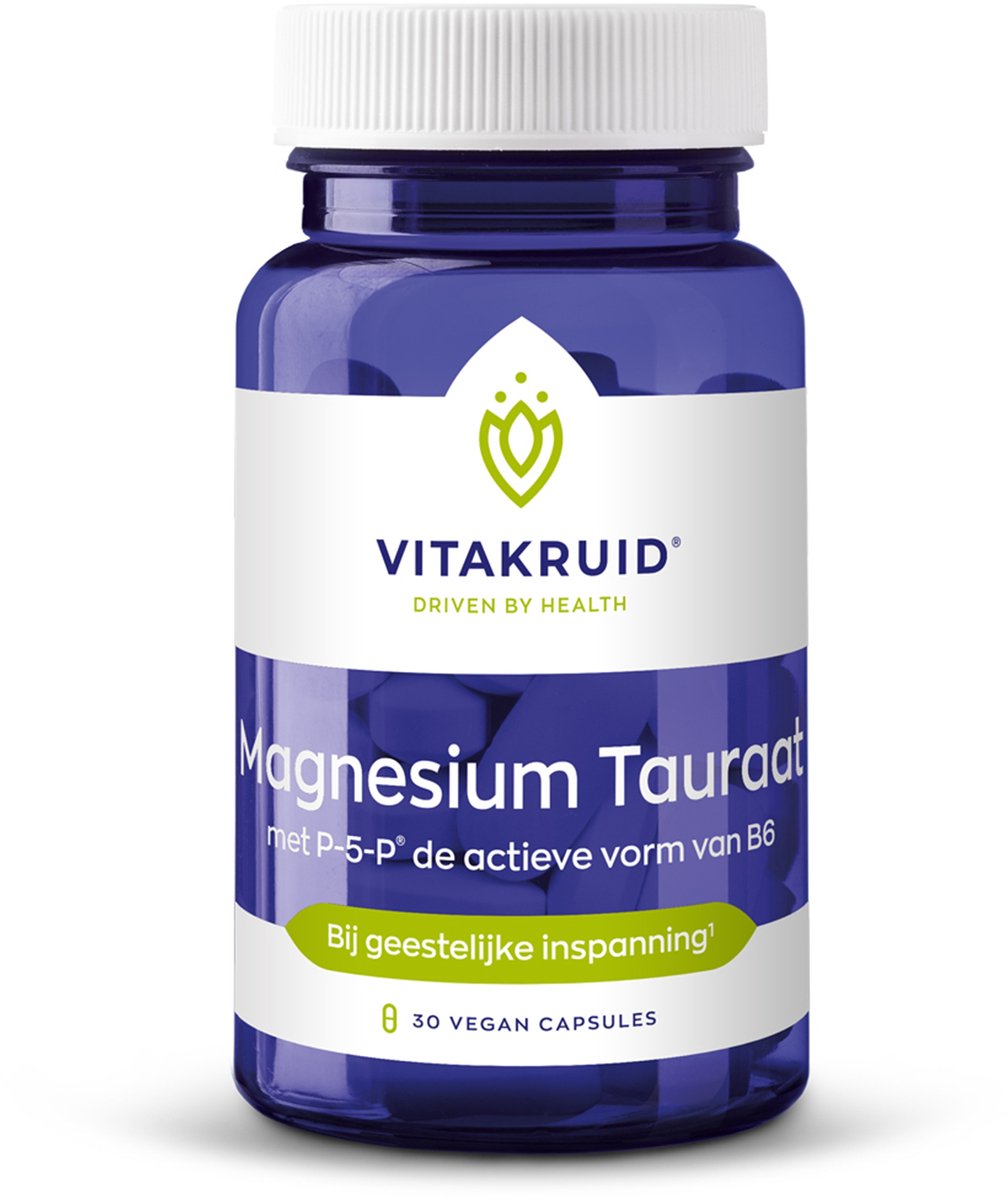 Vitakruid Magnesium Tauraat met P-5-P 30 vegancapsules