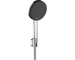 Hansgrohe Raindance Alive Select S - Set pommeau de douche, support et flexible, 3 jets, EcoSmart, chrome 24611000