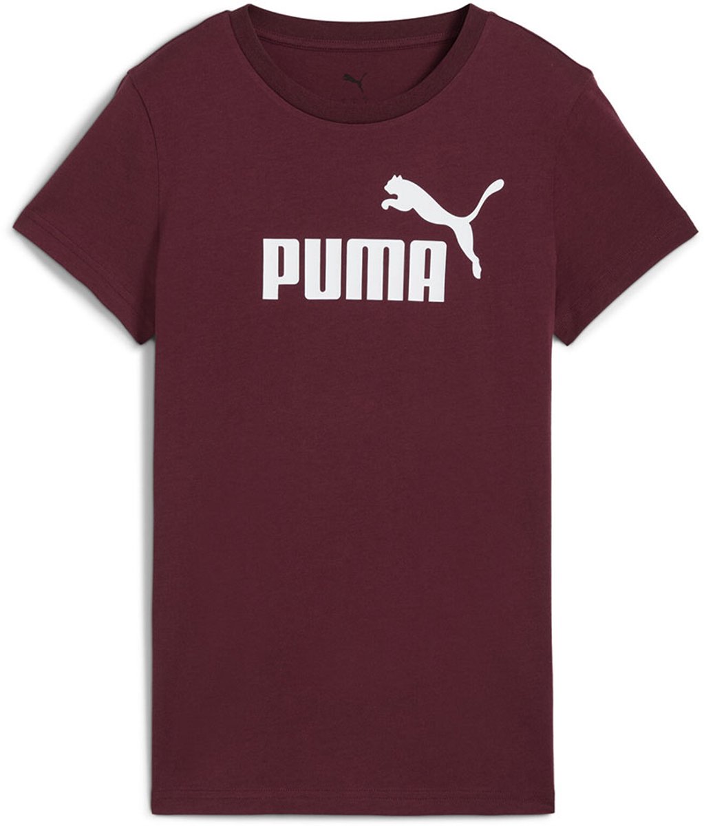 Puma Ess N1 Logo T-shirt Met Korte Mouwen M Vrouw Ruby Shimmer