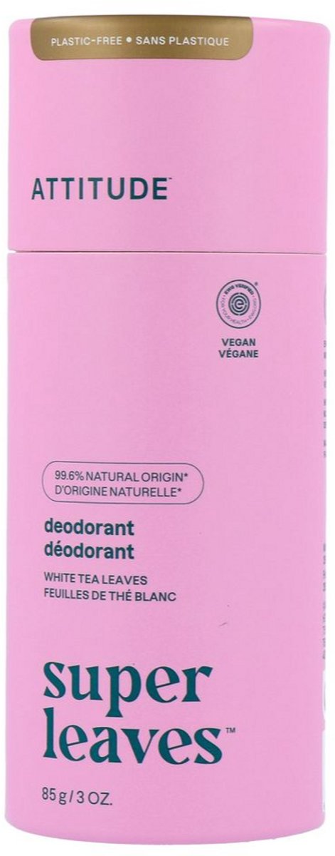 Attitude - Super Leaves Natural Deodorant White Tea - 85gr
