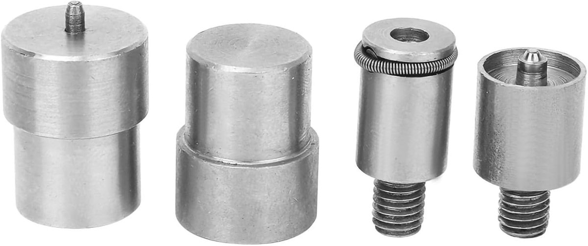 7×5×3 Push Button Die - 4 Pieces - Silver Stainless Steel Replacement Sets voor 651 633 831