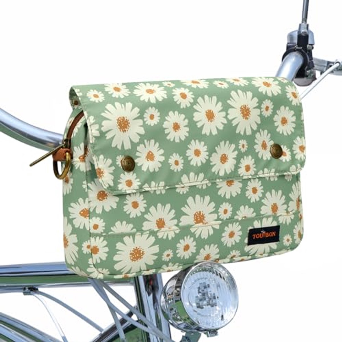 Waterproof Canvas Bicycle Panniers and Bags with Floral Pattern