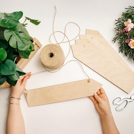 Grote Houten Pijlen Decoratie - 40 x 9 cm - Perfect voor Verf en Geschenken — afbeelding 3