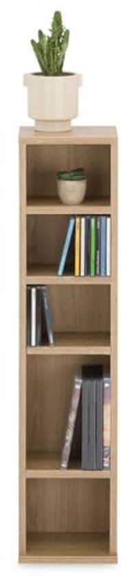 Stijlvol modern kubusrek, eiken, Sonoma look, ideaal voor vouwboxen, praktisch ruimteverdeler, rek met open vakken, 77 x 77 x 38 cm (b x h x d