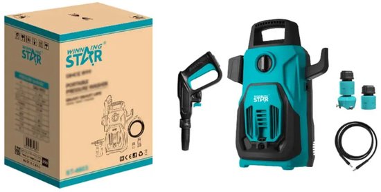 90bar Draagbare Hogedrukreiniger - Huishoudelijke Elektrische Hogedruk Autowasmachine van DEWINNER — afbeelding 2