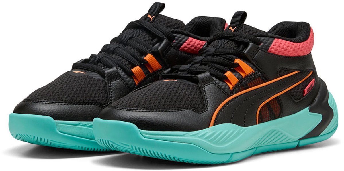 Puma Uproar Junior Basketbalschoenen Jongens Meisjes Zwart