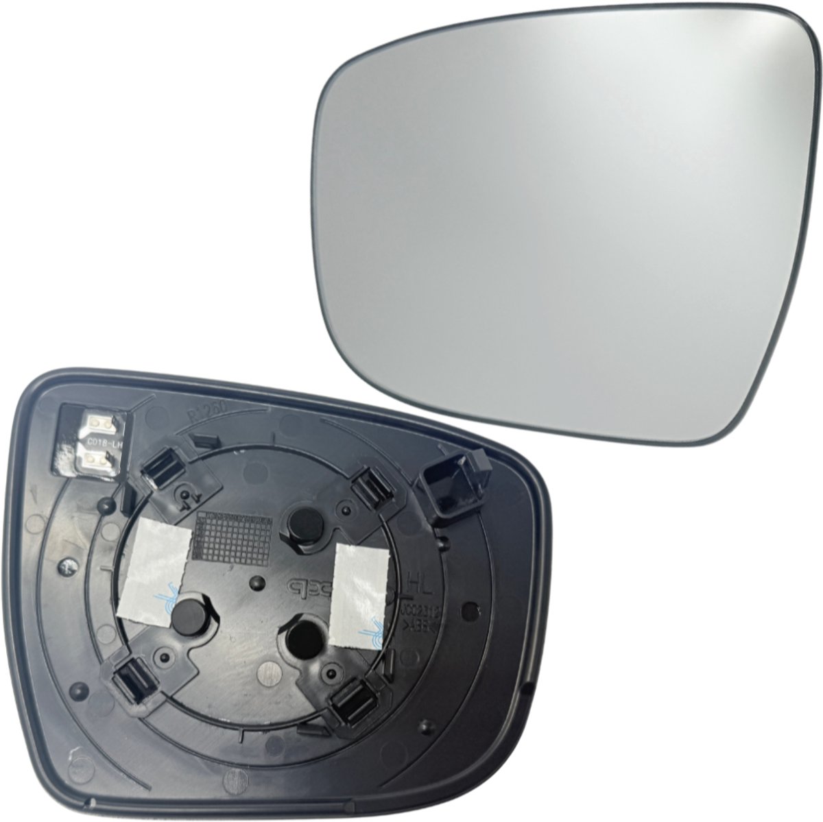 BILMAX Spiegelglas voor Nissan Qashqai J11, X-Trail T32 2014–2020 Verwarmd Links