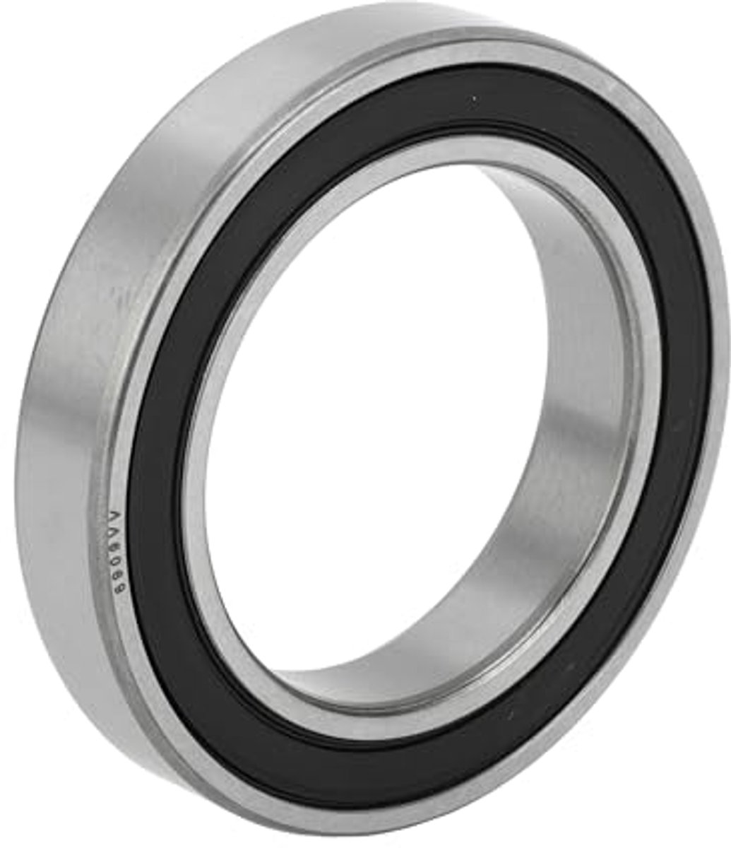 6909VV Deep Groove Ball Bearings P6 45x68x12mm Lubricated Bearings Double Rubber Seal Black Silver Tone Scooter Skateboard Wheel