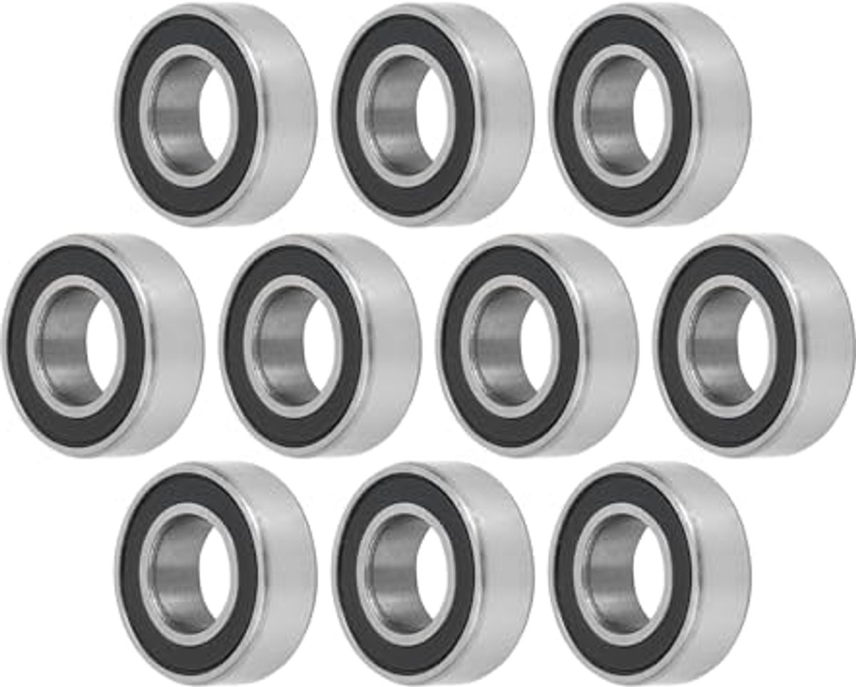 10pcs deep groove ball bearings MR8126-2RS P6 6×12 x 4mm lubricated ball bearings double rubber scooter wheel skateboard item replacement