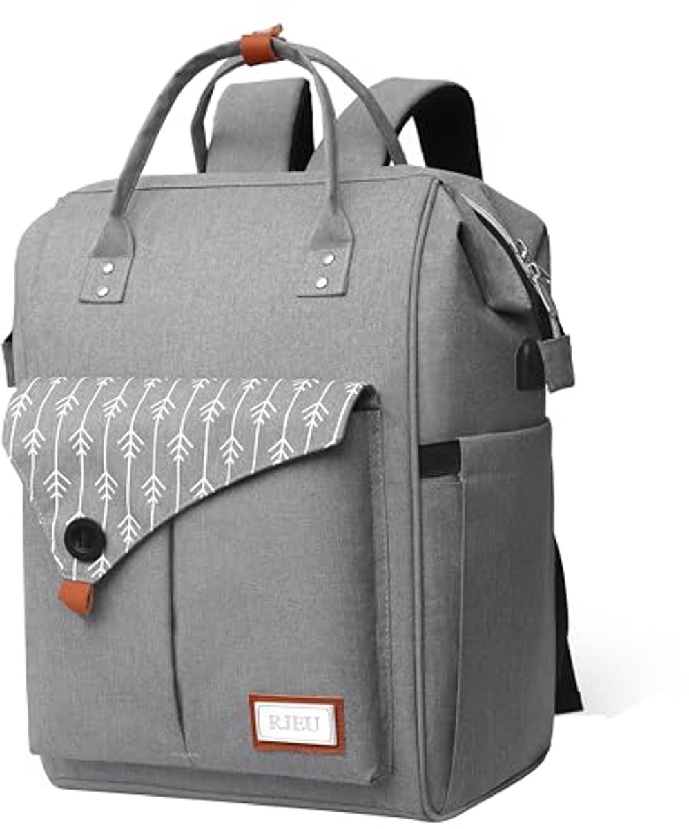 Waterdichte laptoprugzak met USB-oplaadpoort voor heren