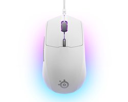 SteelSeries Rival 3 Gen 2 Gamingmuis - Wit - 3-Zone RGB - 8500DPI - 77gram