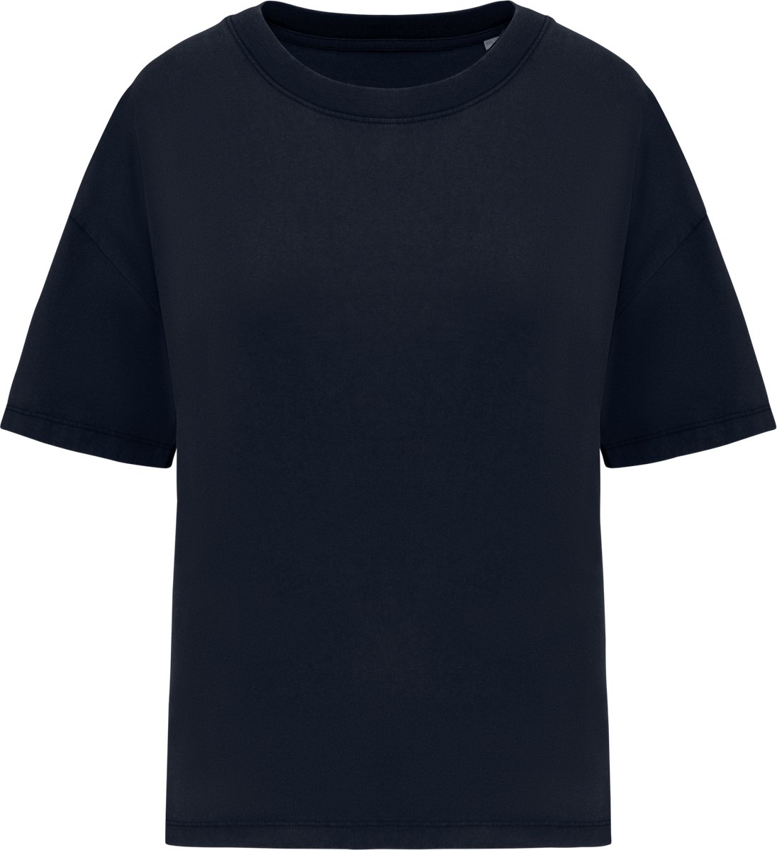 Native Spirit Ecologisch oversized verwassen t-shirt NS327 - Washed Navy Blue - L/XL