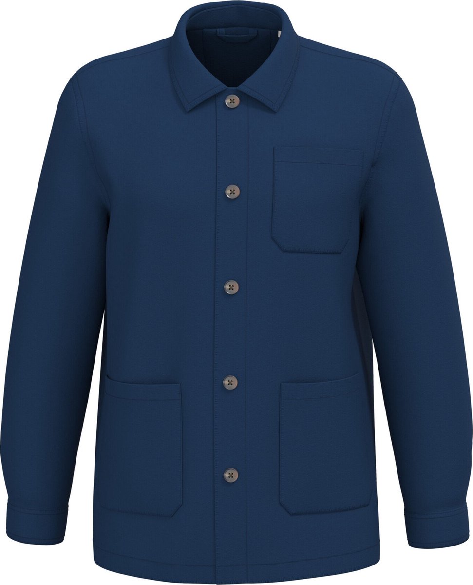 Native Spirit Gewassen ecologische workerjack voor heren NS611 Washed Indigo
