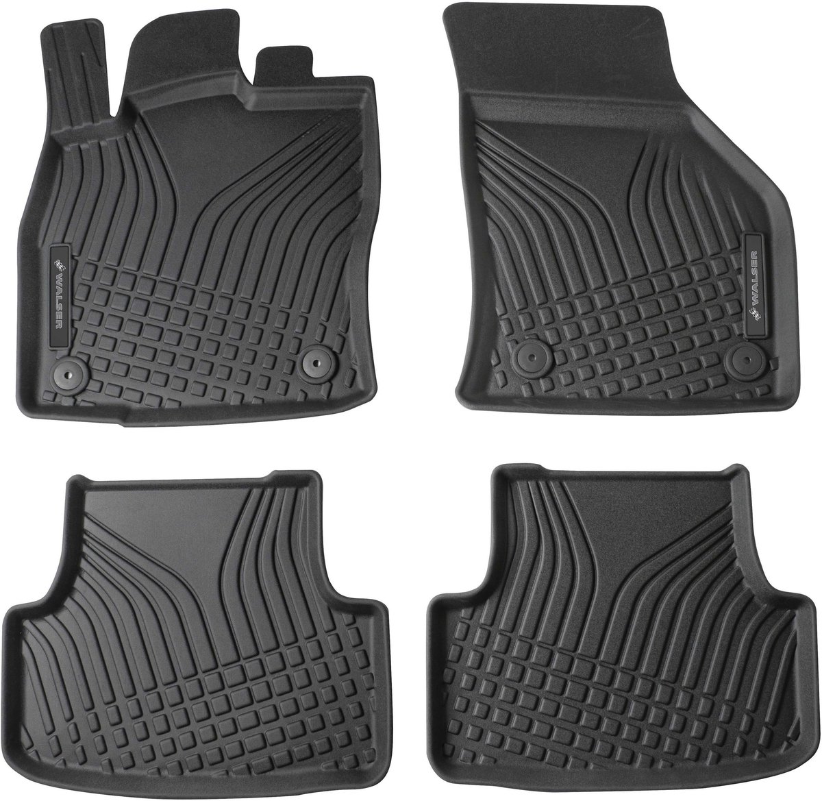 Walser Premium rubberen matten Roadmaster voor Citroen Spacetourer/Peugeot Expert/Peugeot Traveller 2016-Vandaag - Fiat Ulysse/Fiat Scudo 2022-Vandaag